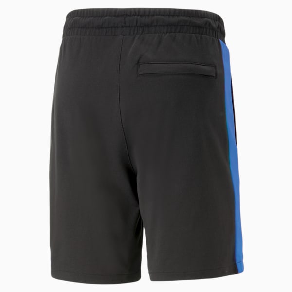 T7 Iconic Men's Regular Fit 8" Shorts, Puma Black-Royal Sapphire, extralarge-IND